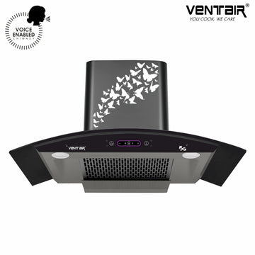 Velocity 5G 90 DLX Voice Enabled Chimney (Smart Auto Clean, 1500 m3h, 11° Filterless)