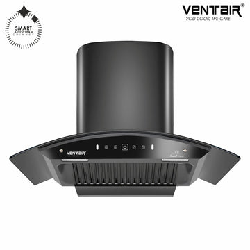 V8-90 DLX Smart Auto Clean Chimney (Motion Sensor, 90cm, 1400 m3h, 11 Degree Baffle Filter)