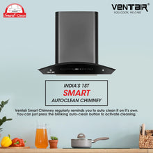 Load image into Gallery viewer, Simphony 60 Musical Smart Auto Clean Chimney (60cm, 1400 m3h, Radio and Bluetooth, Filterless)

