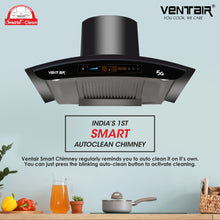 Load image into Gallery viewer, Bharat 5G Music 90 - Voice Enabled Smart Auto Clean Chimney (In-built Bluetooth, 90cm, 1600 m3h, 11° Baffle Filter)
