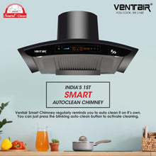 Load image into Gallery viewer, Bharat 5G Music 90 - Voice Enabled Smart Auto Clean Chimney (In-built Bluetooth, 90cm, 1500 m3h, 11° Baffle Filter)
