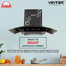 Load image into Gallery viewer, Titanium 90 Smart Auto Clean Chimney (Motion Sensor, 90cm, 1400 m3h, 11° Filterless Technology)
