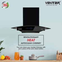 Load image into Gallery viewer, Super 60 Auto Clean Chimney (Motion Sensor, 60cm, 1200 m3h, 11° Filterless)
