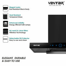Load image into Gallery viewer, ARC 75 DLX Smart Auto Clean Chimney (Motion Sensor, 75cm, 1400 m3h, Filterless Technology)
