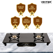 Load image into Gallery viewer, Unik 2B Frameless Glass Gas Stove (2 Burner)
