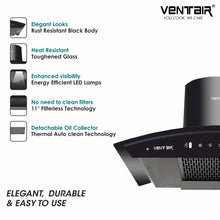 Load image into Gallery viewer, Silk 90 Smart Auto Clean Chimney (Motion Sensor, 90cm, 1400 m3h, 11° Filterless)
