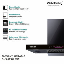 Load image into Gallery viewer, Marvellous Auto Clean Chimney (Motion + Touch, 90cm, 1400 m3h, 11° Filterless Technology)
