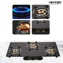 Load image into Gallery viewer, Unik 3B Frameless Glass Gas Stove (3 Burner)
