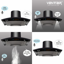 Load image into Gallery viewer, Bharat 5G Music 90 - Voice Enabled Smart Auto Clean Chimney (In-built Bluetooth, 90cm, 1600 m3h, 11° Baffle Filter)
