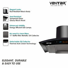 Load image into Gallery viewer, Bharat 5G Music 90 - Voice Enabled Smart Auto Clean Chimney (In-built Bluetooth, 90cm, 1500 m3h, 11° Baffle Filter)
