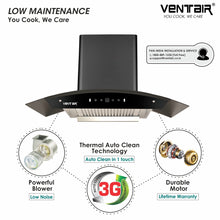Load image into Gallery viewer, V8-90 Smart Auto Clean Chimney (Motion Sensor, 90cm,1400 m3h, 11 Degree Baffle Filter)
