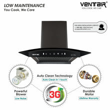 Load image into Gallery viewer, D11 Pro Auto Clean Chimney (Motion Sensor, 60cm, 1200 m3h, Filterless)
