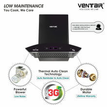 Load image into Gallery viewer, Speed 5G 60 DLX Voice Enabled Chimney (Motion Sensor, 60cm, 1500 m3h, Smart Auto Clean)
