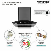Load image into Gallery viewer, Orchid 3G 60 Smart Auto Clean Chimney (Motion Sensor, 60cm, 1200 m3h, 11° Filterless)

