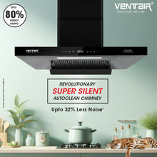 Load image into Gallery viewer, Gentle 90 BLDC Super Silent Smart Autoclean Chimney (90 cm, 9 Speed Controls, BLDC Technology, 1600 m3/hr)
