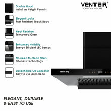 Load image into Gallery viewer, Gentle 90 BLDC Super Silent Smart Autoclean Chimney (90 cm, 9 Speed Controls, BLDC Technology, 1600 m3/hr)
