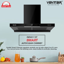 Load image into Gallery viewer, Double Gold BLDC Super Silent Smart Autoclean Chimney (90 cm, 9 Speed Controls, BLDC Technology, 1890 m3/hr)
