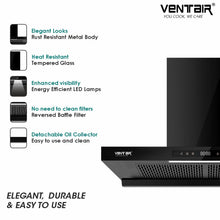 Load image into Gallery viewer, Double Gold BLDC Super Silent Smart Autoclean Chimney (90 cm, 9 Speed Controls, BLDC Technology, 1890 m3/hr)
