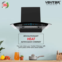 Load image into Gallery viewer, Cherry 60 Auto Clean Chimney (Motion Sensor, 60cm, 1400 m3h, Filterless Technology)
