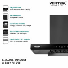 Load image into Gallery viewer, ARC DLX 75 Smart Auto Clean Chimney (Motion Sensor, 75cm, 1500 m3h, Filterless Technology)
