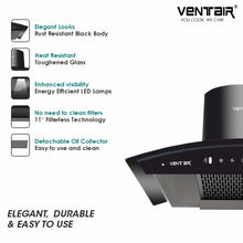Load image into Gallery viewer, Silk 90 Smart Auto Clean Chimney (Motion Sensor, 90cm, 1500 m3h, 11° Filterless)
