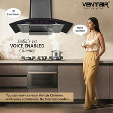 Load image into Gallery viewer, Speed 5G BLDC 90 Voice Enabled Silent Smart Autoclean Chimney (90 cm, 9 Speed Controls, BLDC Technology, 1890 m3/hr)
