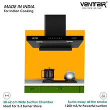 Load image into Gallery viewer, Auto King Auto Clean Chimney (T Shape, Motion Sensor, 60cm, 1200 m3h, 11° Filterless)
