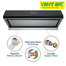 Load image into Gallery viewer, Pearl Dlx Auto Clean Chimney (Push Button Control, 71cm,1260 m3h, Filterless)
