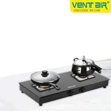 Load image into Gallery viewer, Crystal 202 - 2 Burner Glass Gas Stove
